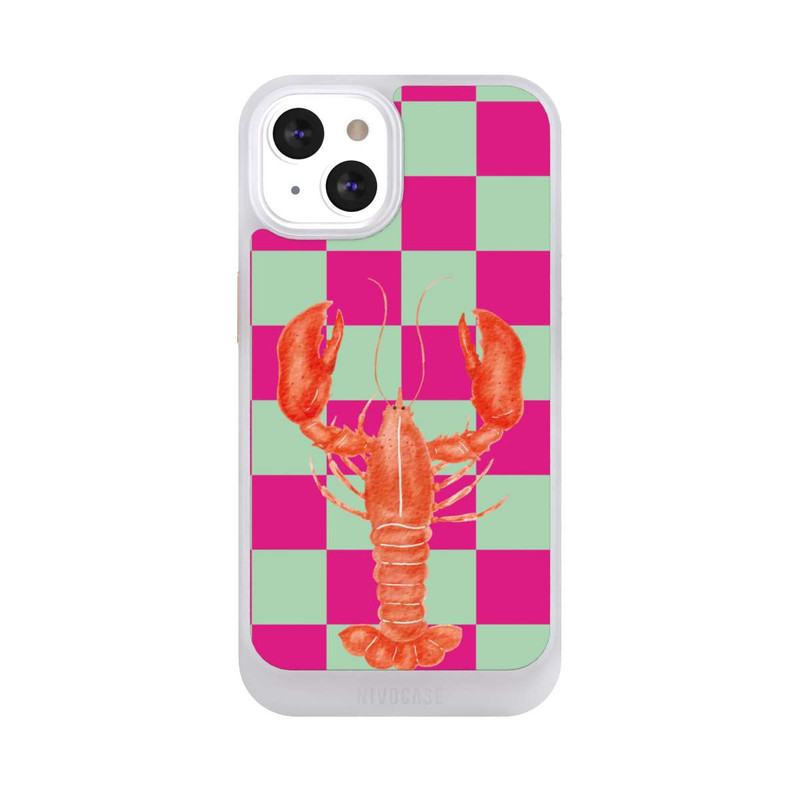 iPhone 13 NIVOcore Pink Checkers Lobster