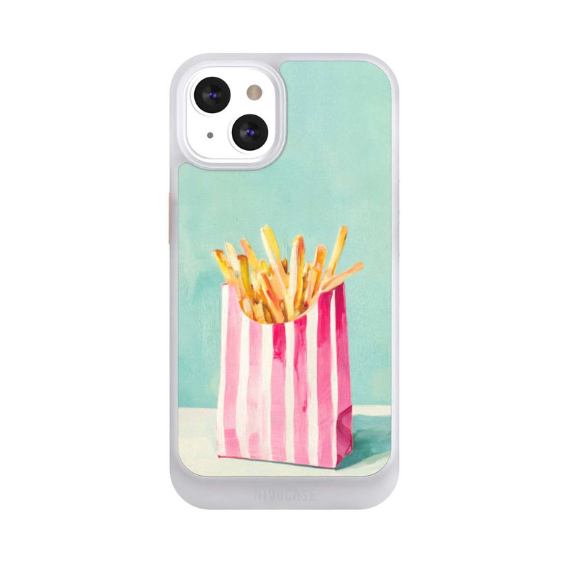iPhone 13 NIVOcore Retro Pommes Blau Watercolor