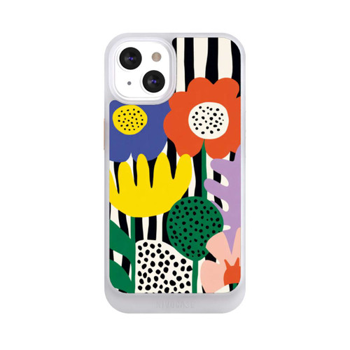 Apple iPhone 13 NIVOcore Flowers Striped Background