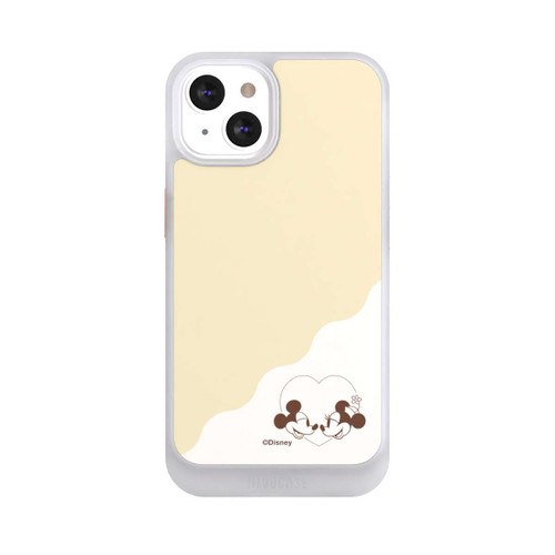 Apple iPhone 13 NIVOcore Mickey and Minnie Love Heart Beige