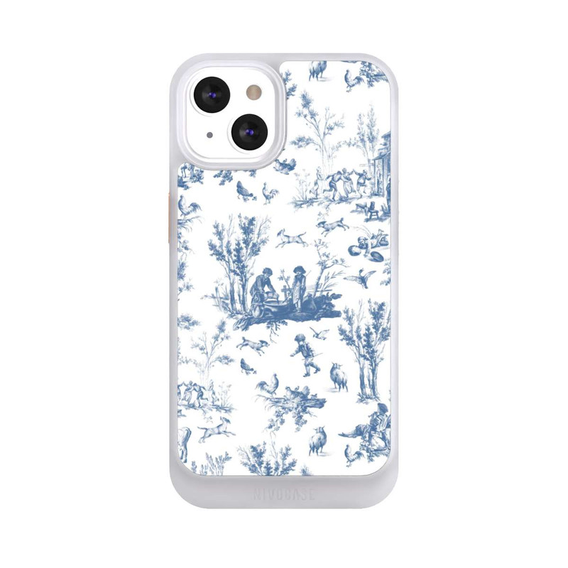 iPhone 13 NIVOcore Blue Landscape Vintage Pattern