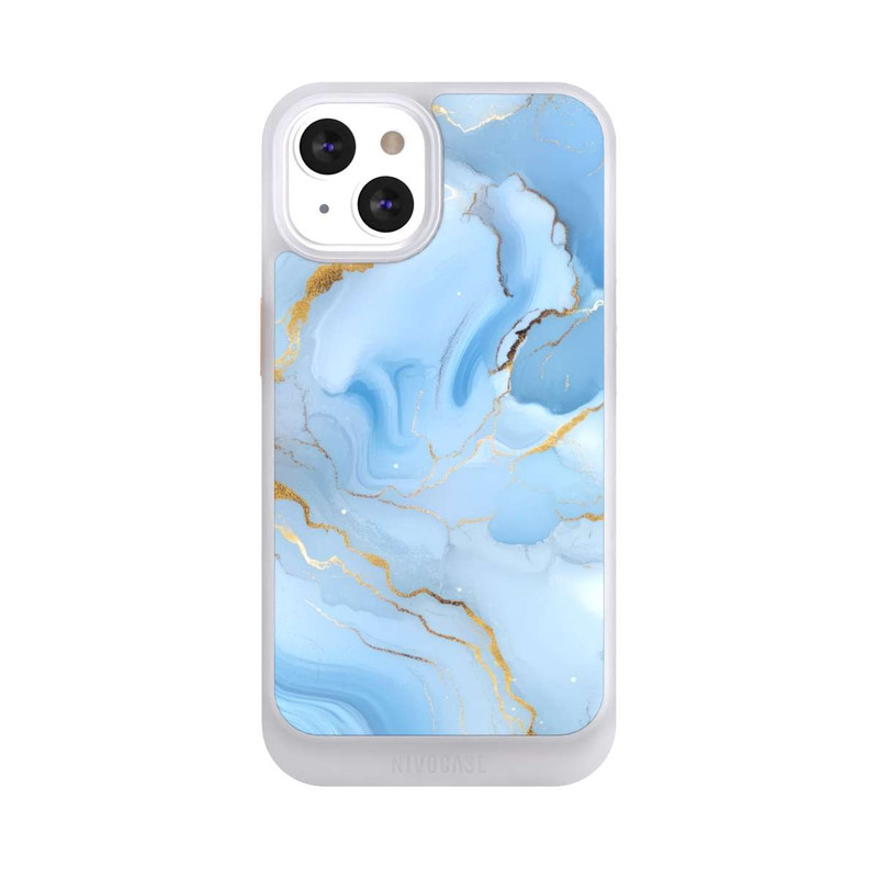 iPhone 13 NIVOcore Blue Marble Goldprint
