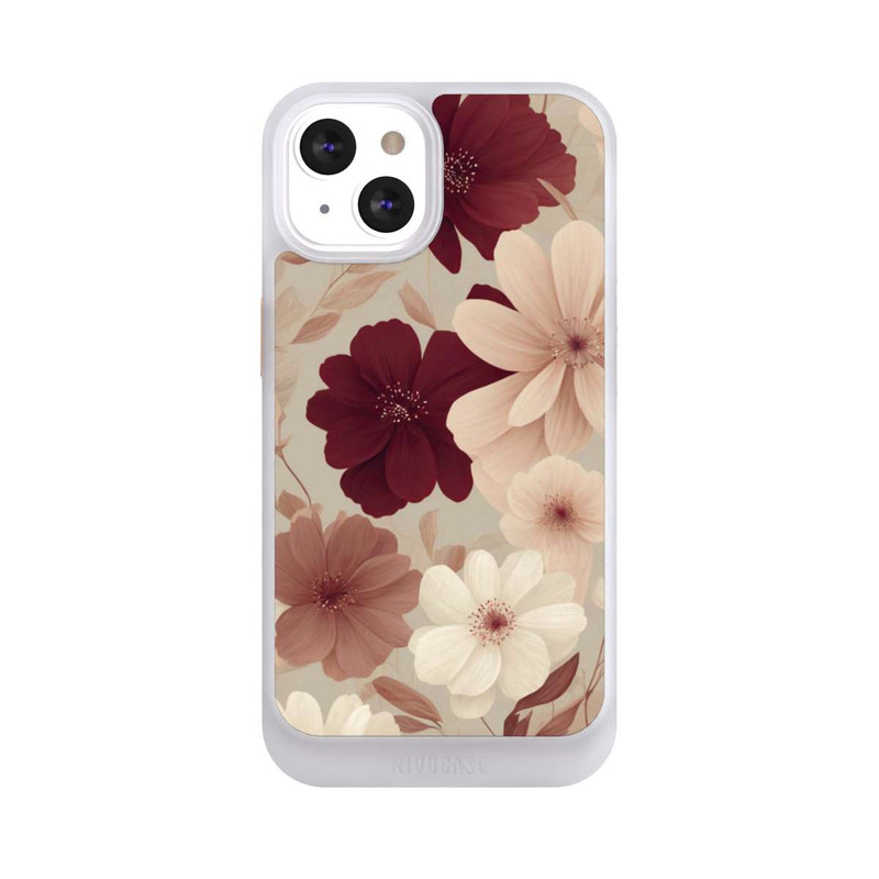 iPhone 13 NIVOcore Romantische Pastellblumen mit KI