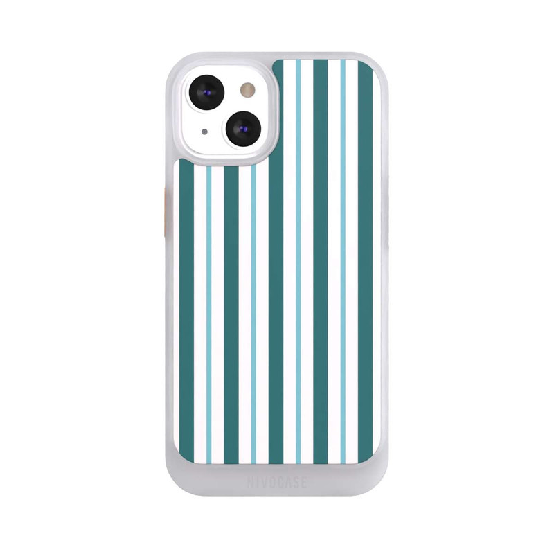 iPhone 13 NIVOcore Streifen Blau Hellblau