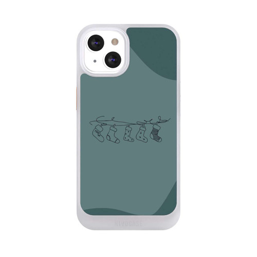 Apple iPhone 13 NIVOcore Christmas stockings line art minimalistic