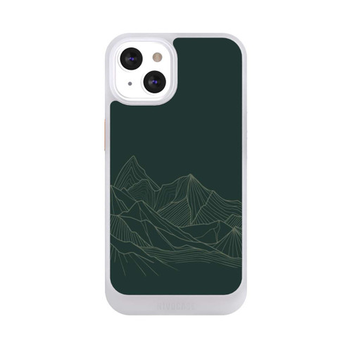 Apple iPhone 13 NIVOcore Berg Line Art Grün