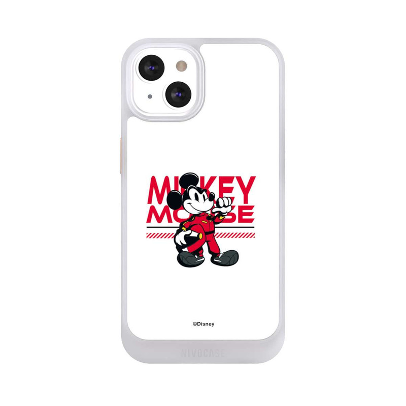 iPhone 13 NIVOcore Micky Maus Rennfahrer Weiß