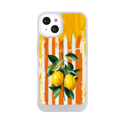 Apple iPhone 13 NIVOcore Summer Lemons on Stripes with AI