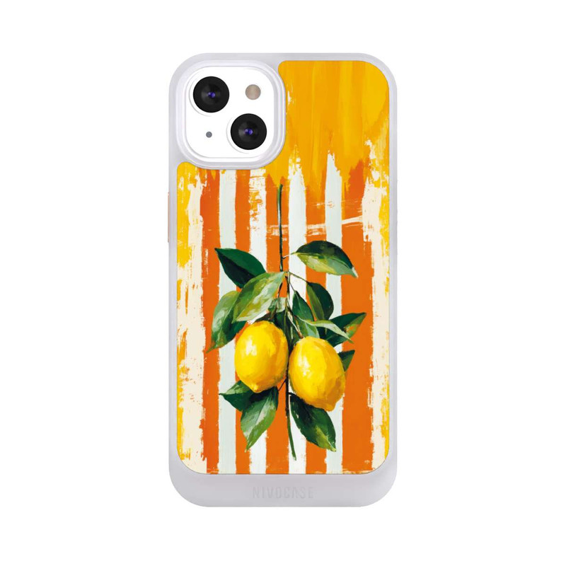 iPhone 13 NIVOcore Summer Lemons on Stripes with AI