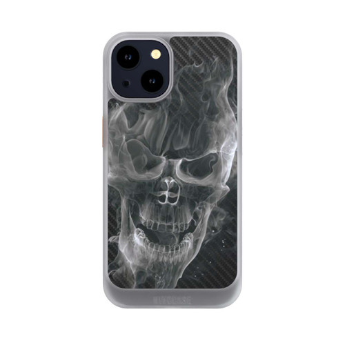 Apple iPhone 14 NIVOcore rauchender Totenkopf Carbon