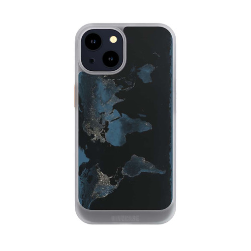Apple iPhone 14 NIVOcore Carte du Monde Nuit