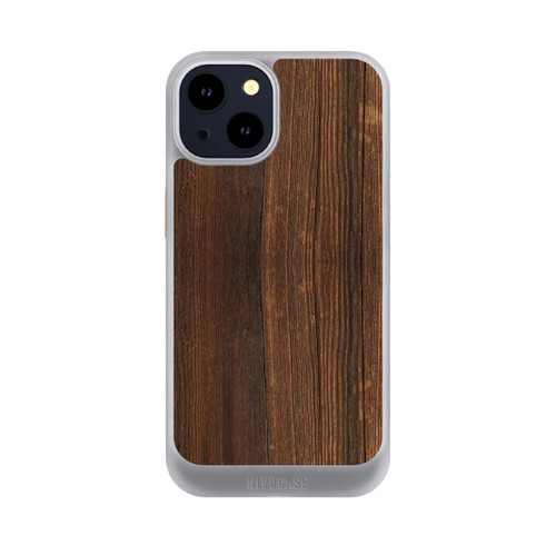 Apple iPhone 14 NIVOcore Look Bois de Noyer