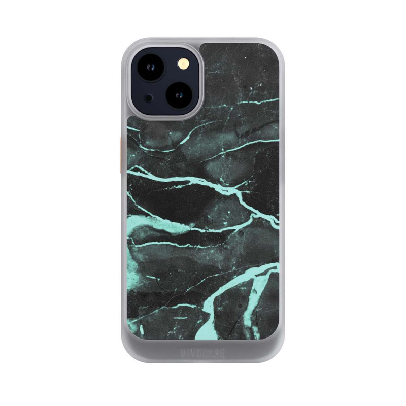 iPhone 14 NIVOcore Grauer und blauer Marmor