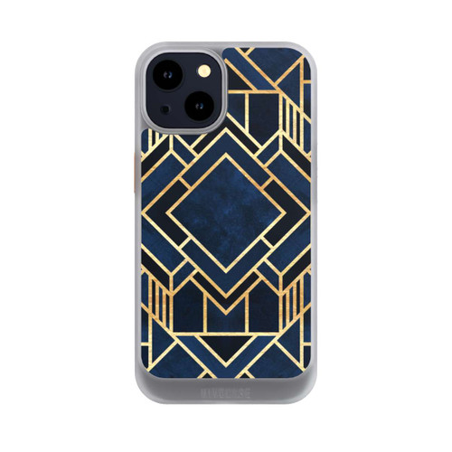 Apple iPhone 14 NIVOcore Impression Art Déco Bleu Or
