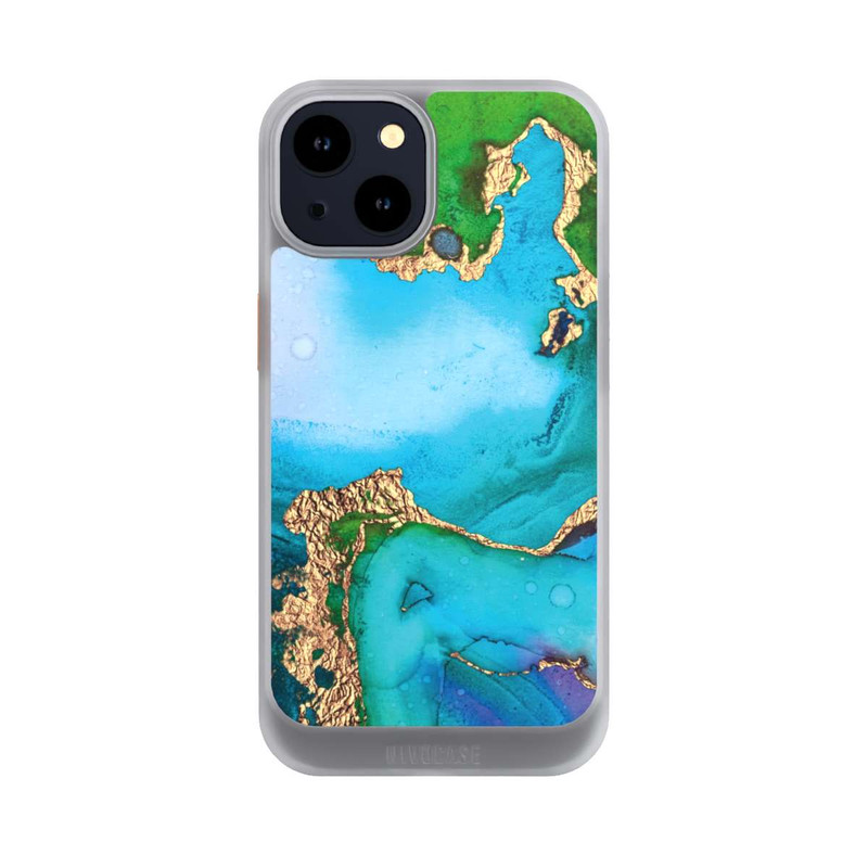 iPhone 14 NIVOcore Colourfull Marble Glitterlook