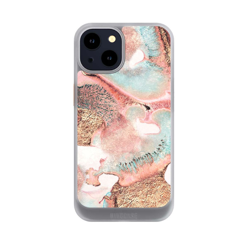 iPhone 14 NIVOcore Hübscher Tintendruck gold