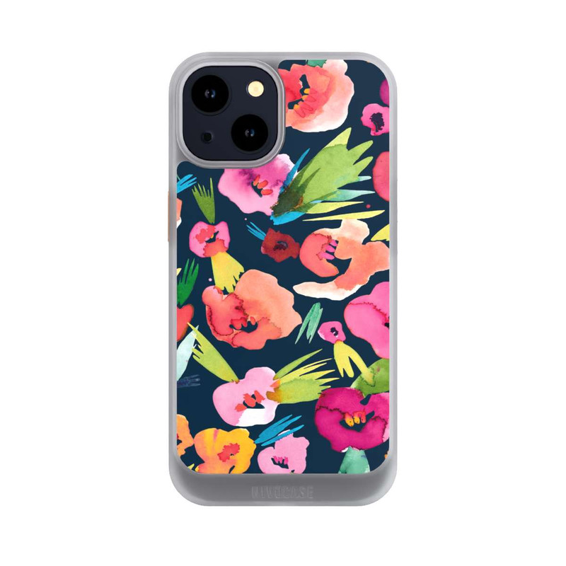 iPhone 14 NIVOcore Fleurs tropicales aquarelles
