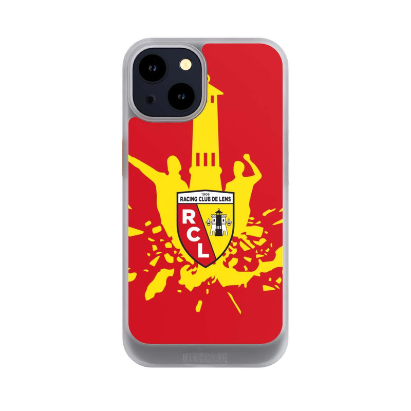 iPhone 14 NIVOcore RC Lens Tour jaune sur rouge