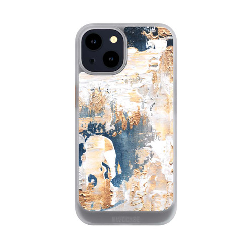 Apple iPhone 14 NIVOcore Abstraction Bleu et Or