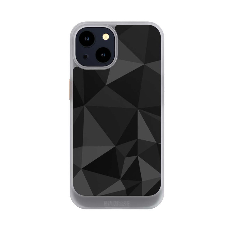 iPhone 14 NIVOcore Polygonmuster schwarz