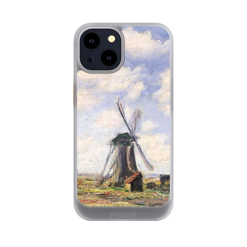 iPhone 14 NIVOcore Tulpenfelder mit der Rijnsburger Windmühle von Claude Monet