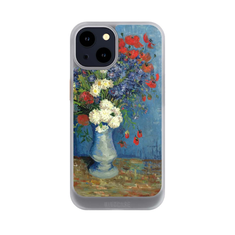 iPhone 14 NIVOcore Stillleben Vase mit Kornblumen und Mohnblumen von Vincent Van Gogh