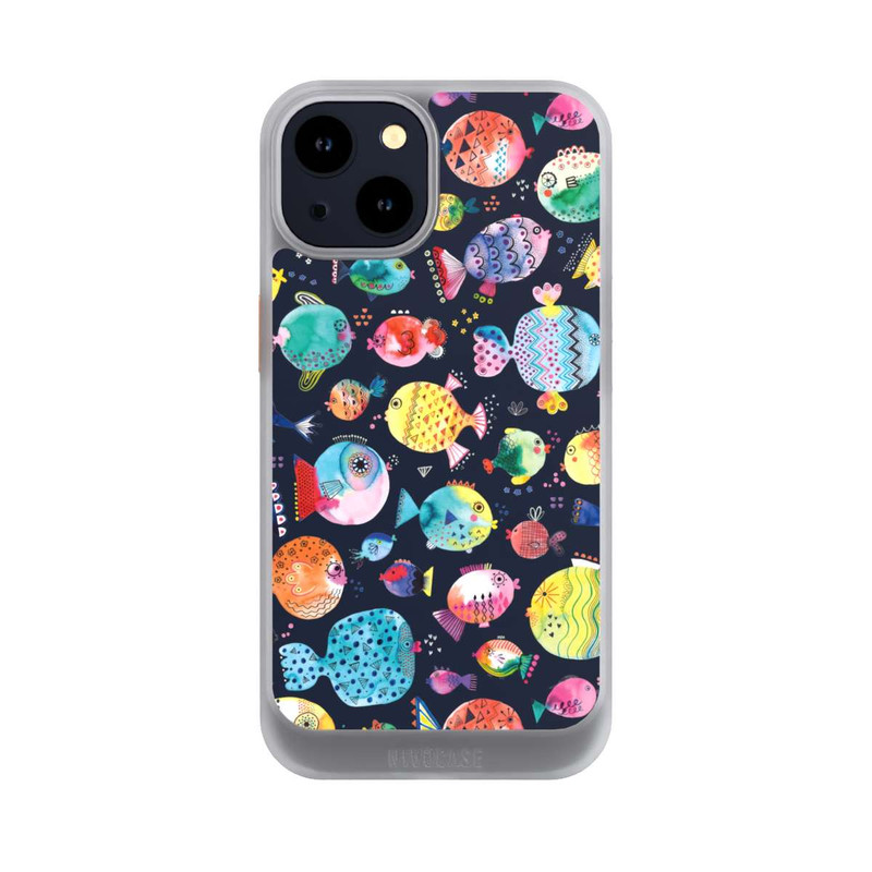 iPhone 14 NIVOcore Plage Puffer poissons Enfant Marine