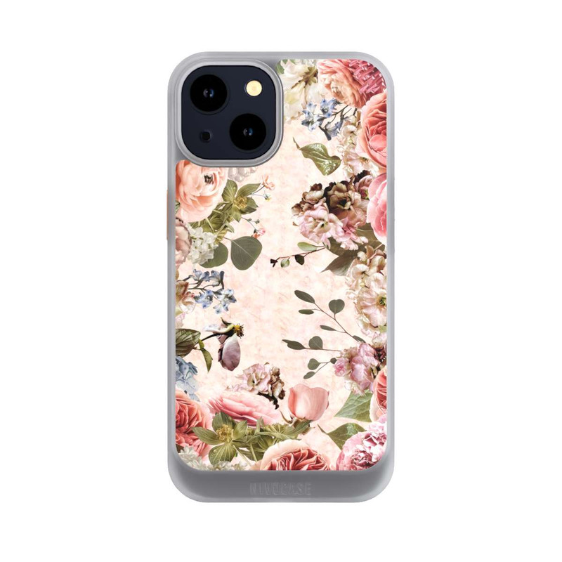 iPhone 14 NIVOcore Cadre floral pivoines pastel