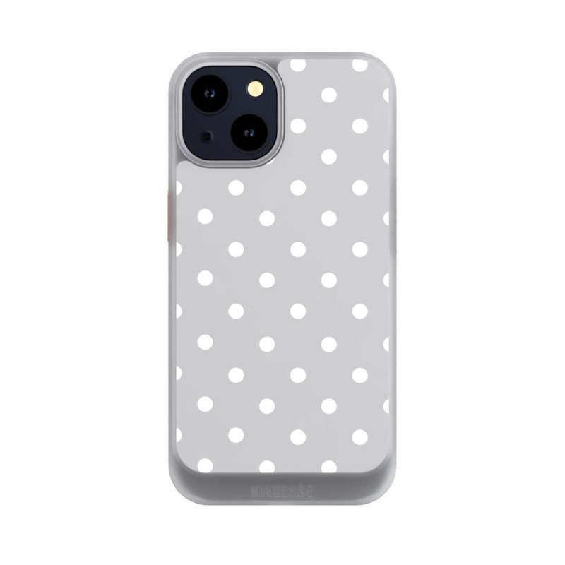 iPhone 14 NIVOcore Polka Dots Grau