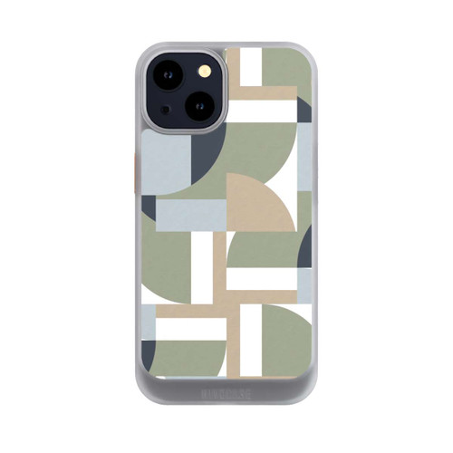 Apple iPhone 14 NIVOcore Polygones futuristes du Bauhaus Beige
