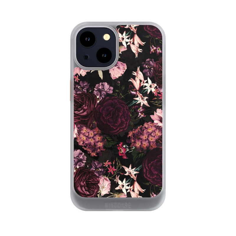 iPhone 14 NIVOcore Fond Fleur Violet Foncé