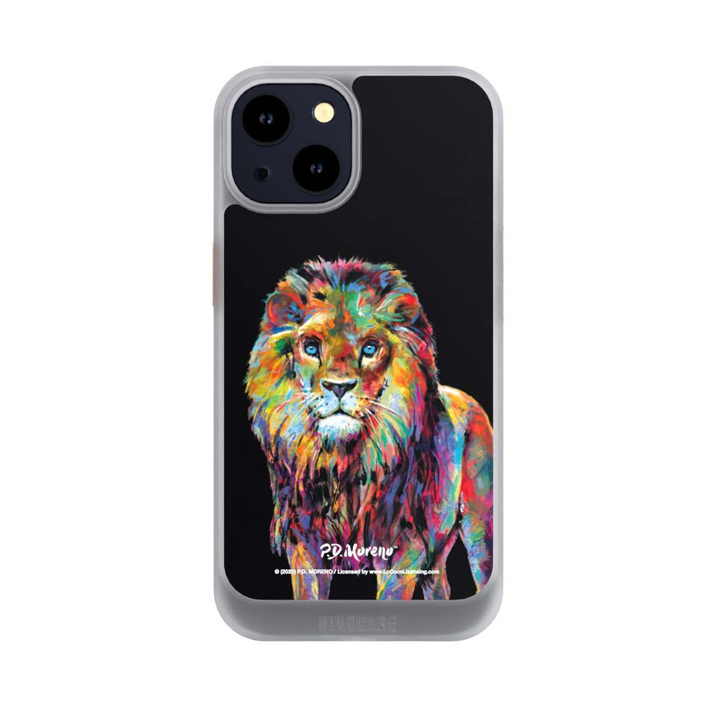 iPhone 14 NIVOcore Löwe Bunte Kunst von P.D. Moreno