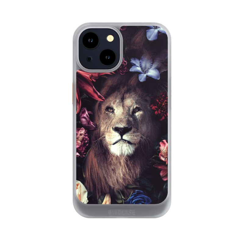 iPhone 14 NIVOcore Löwe Blumenrahmen