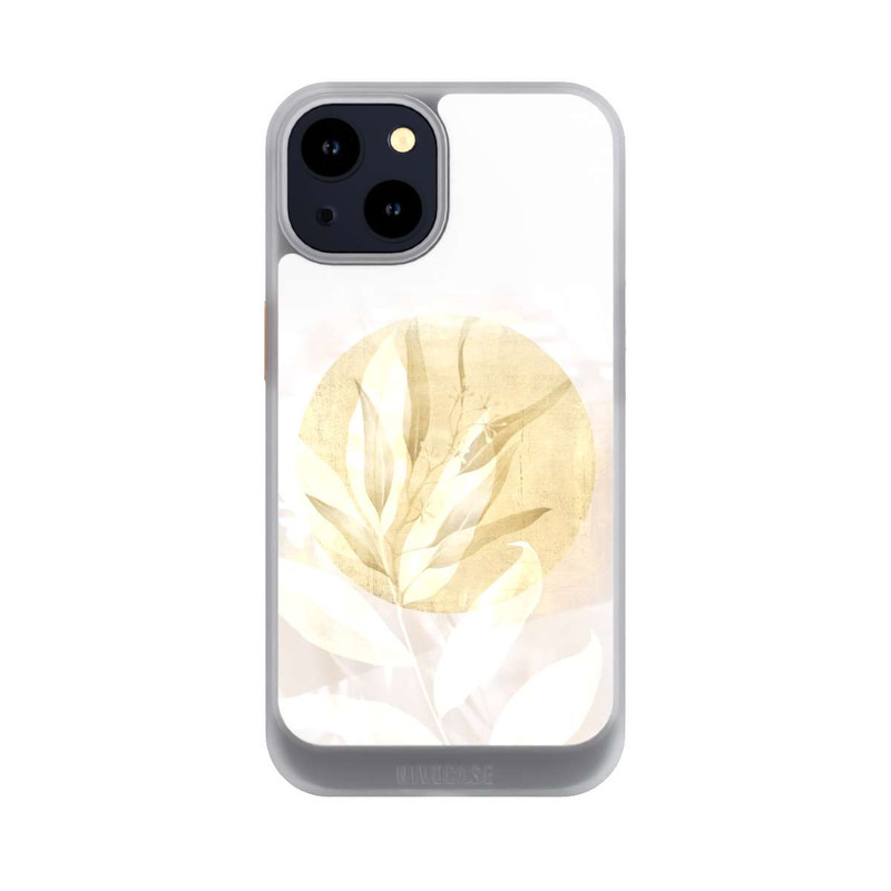 iPhone 14 NIVOcore Boho Gold Blumen Kunst