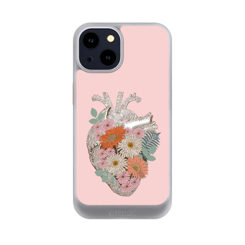 Apple iPhone 14 NIVOcore Cœur Fleuri Vintage