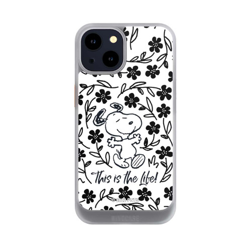Apple iPhone 14 NIVOcore Snoopy schwarz und weiß This Is The Life