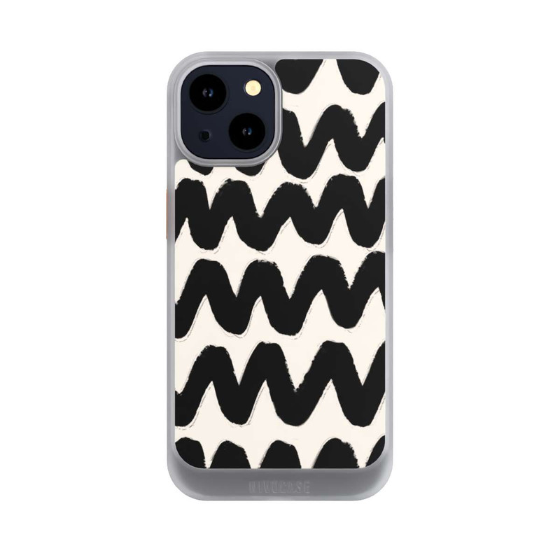 iPhone 14 NIVOcore Vagues Noires Pattern