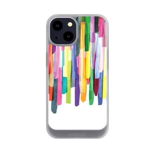 Apple iPhone 14 NIVOcore Rayures colorées fond blanc