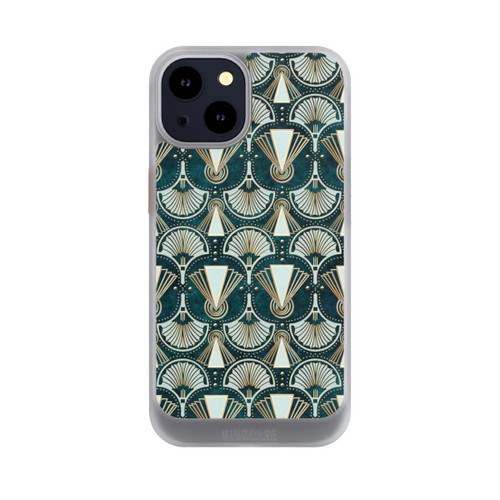 Apple iPhone 14 NIVOcore Art Deco Green Pattern