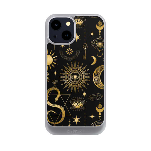 Apple iPhone 14 NIVOcore Soleil et Lune Célestes Steampunk