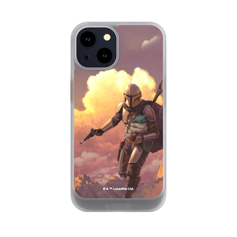 iPhone 14 NIVOcore Der Mandalorianer und Grogu Sonnenguntergang Wolken