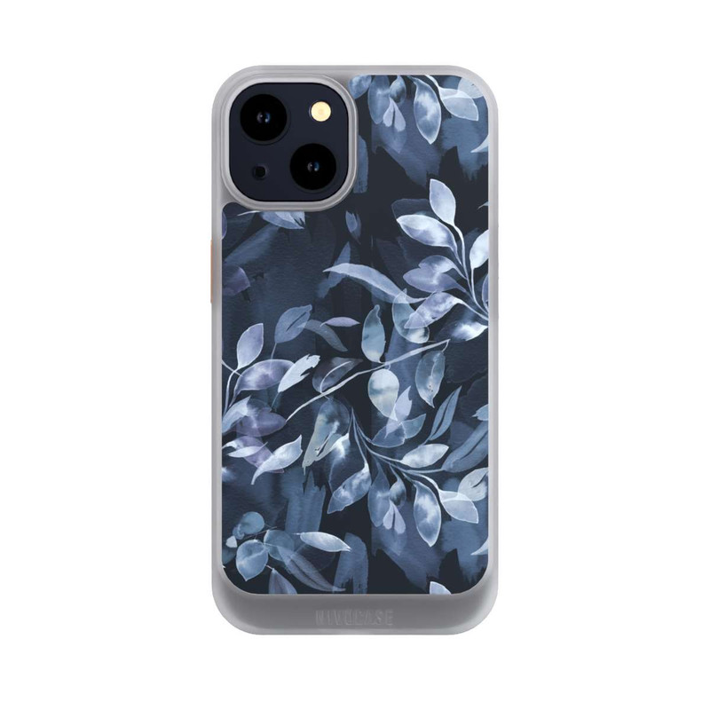 iPhone 14 NIVOcore Watercolor Mystic Leaves Navy
