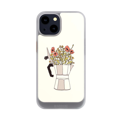 Apple iPhone 14 NIVOcore Moka Blumen