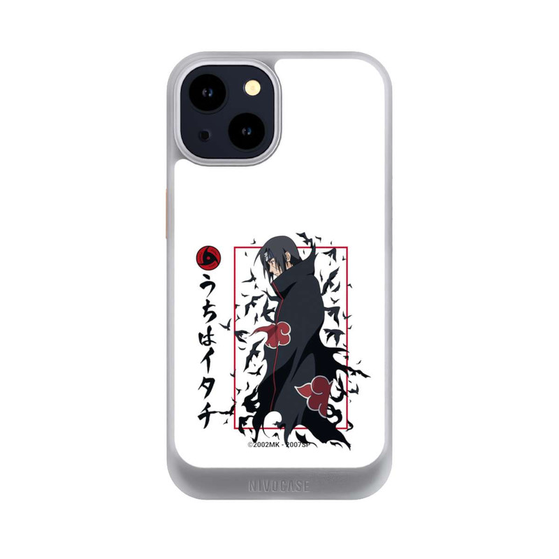 iPhone 14 NIVOcore Itachi Krähen Weiß