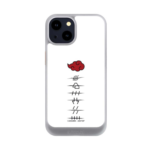 Apple iPhone 14 NIVOcore Akatsuki Mitgliedersymbole Weiß