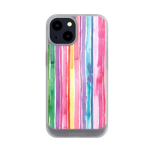 Apple iPhone 14 NIVOcore Camouflage Rayures arc-en-ciel