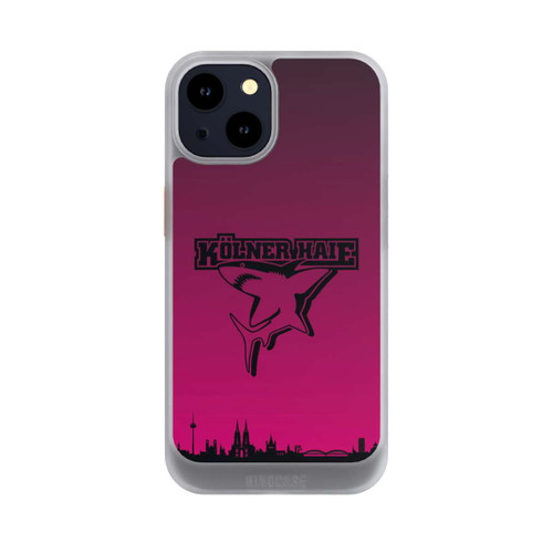 Apple iPhone 14 NIVOcore Kölner Haie Skyline Pink