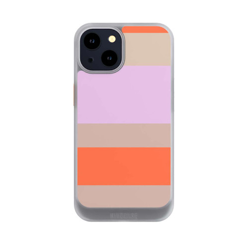 Apple iPhone 14 NIVOcore Moca Lila Orange Stripes