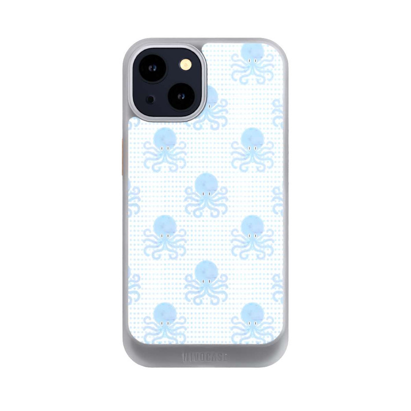 iPhone 14 NIVOcore Blue Watercolor Octopus