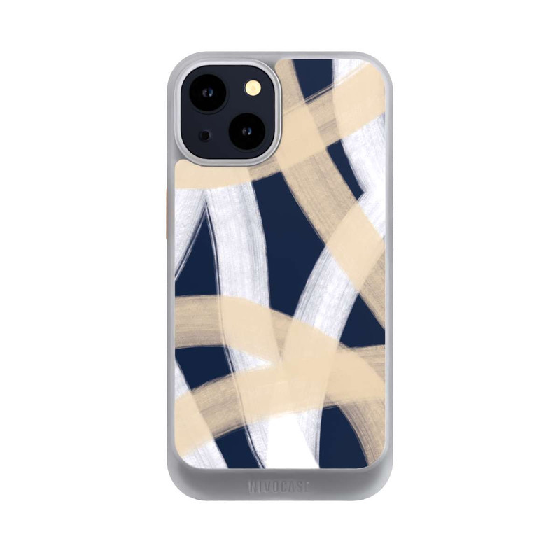 iPhone 14 NIVOcore Laced Up Beije Blue